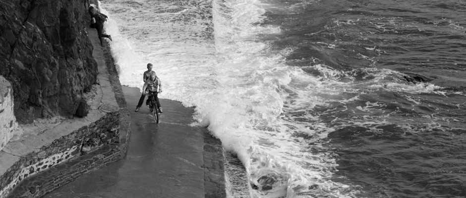 Le vélo sur la digue | © Gilles Vanderstraeten