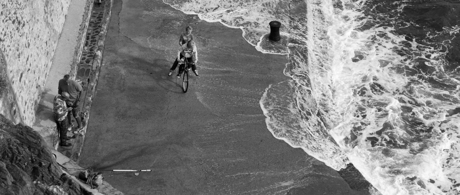 Le vélo sur la digue | © Gilles Vanderstraeten